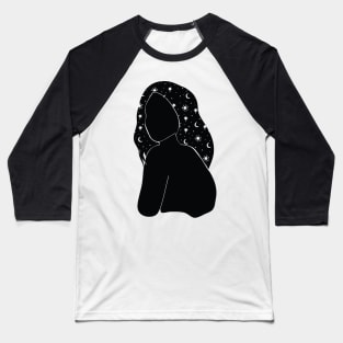 Witchy Woman Black Baseball T-Shirt